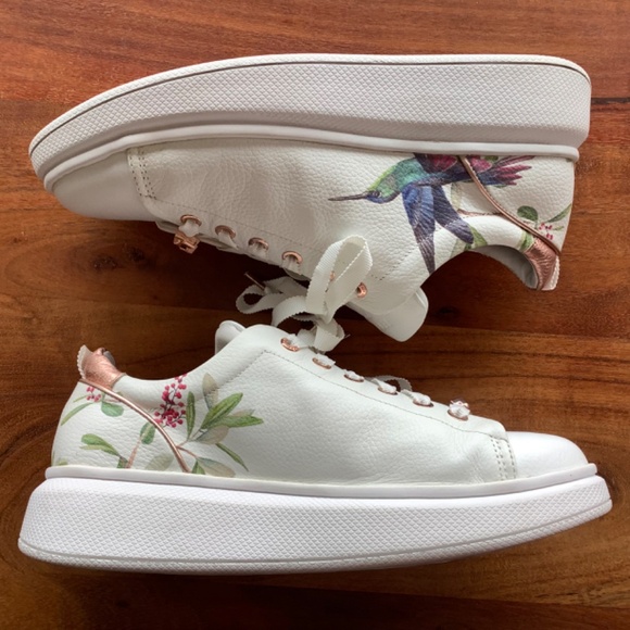 Ted Baker London Highgrove hummingbird leather sneakers - Picture 3 of 8